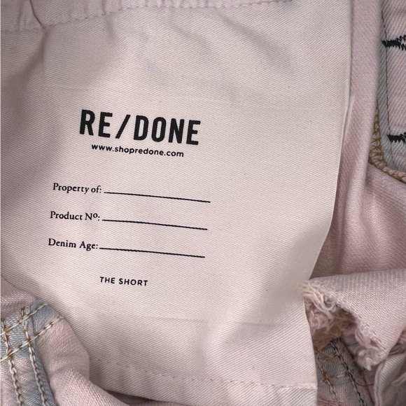 REDONE X Levi’s The Short in Pale Pink - Picture 9 of 13